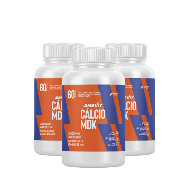 AmeVit Cálcio MDK - 60 Cápsulas Compre 2 e Leve 1 Grátis