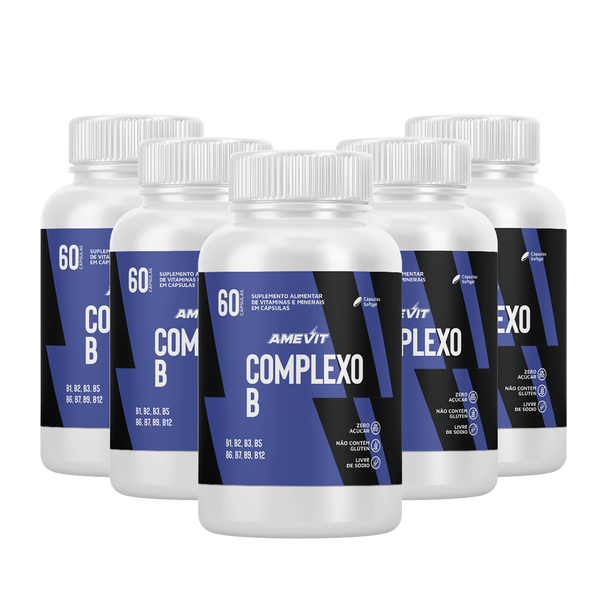 AmeVit Complexo B – 60 Cápsulas Compre 3 e Leve 2 Grátis