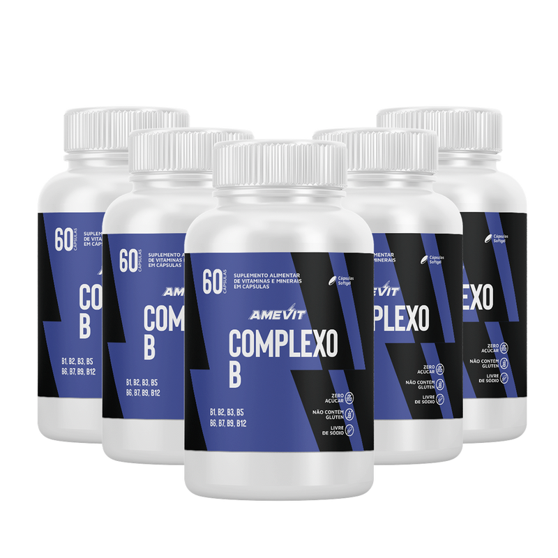 AmeVit Complexo B – 60 Cápsulas Compre 3 e Leve 2 Grátis