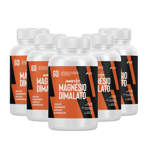 AmeVit Magnésio Dimalato – 60 cápsulas Compre 3 Leve 2 Grátis