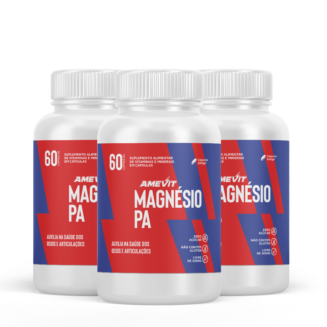 AmeVit Magnésio PA - 60 Cápsulas Compre 2 e Leve 1 Grátis
