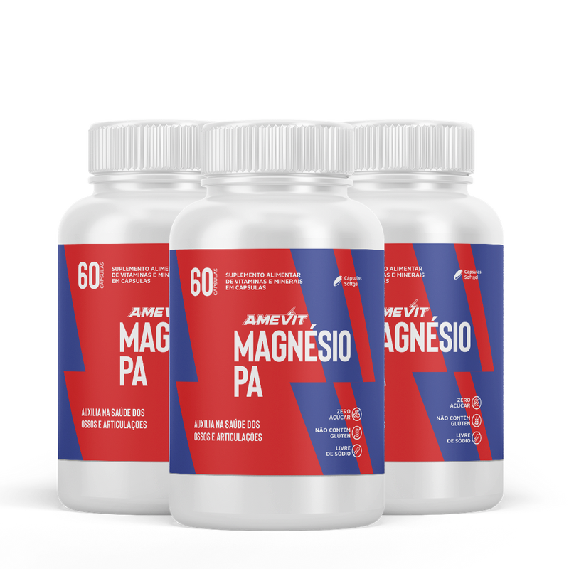 AmeVit Magnésio PA - 60 Cápsulas Compre 2 e Leve 1 Grátis